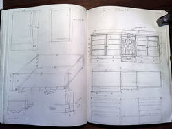 corona cabinet sketches L